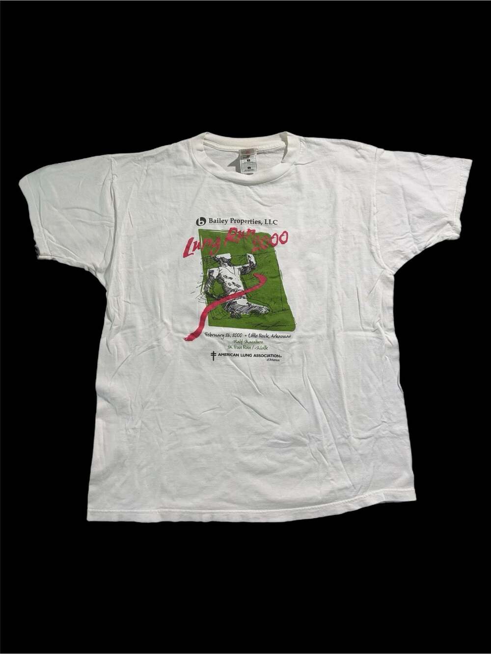 Vintage 2000 Bailey Properties LLC Lung Run Graphic T-Shirt